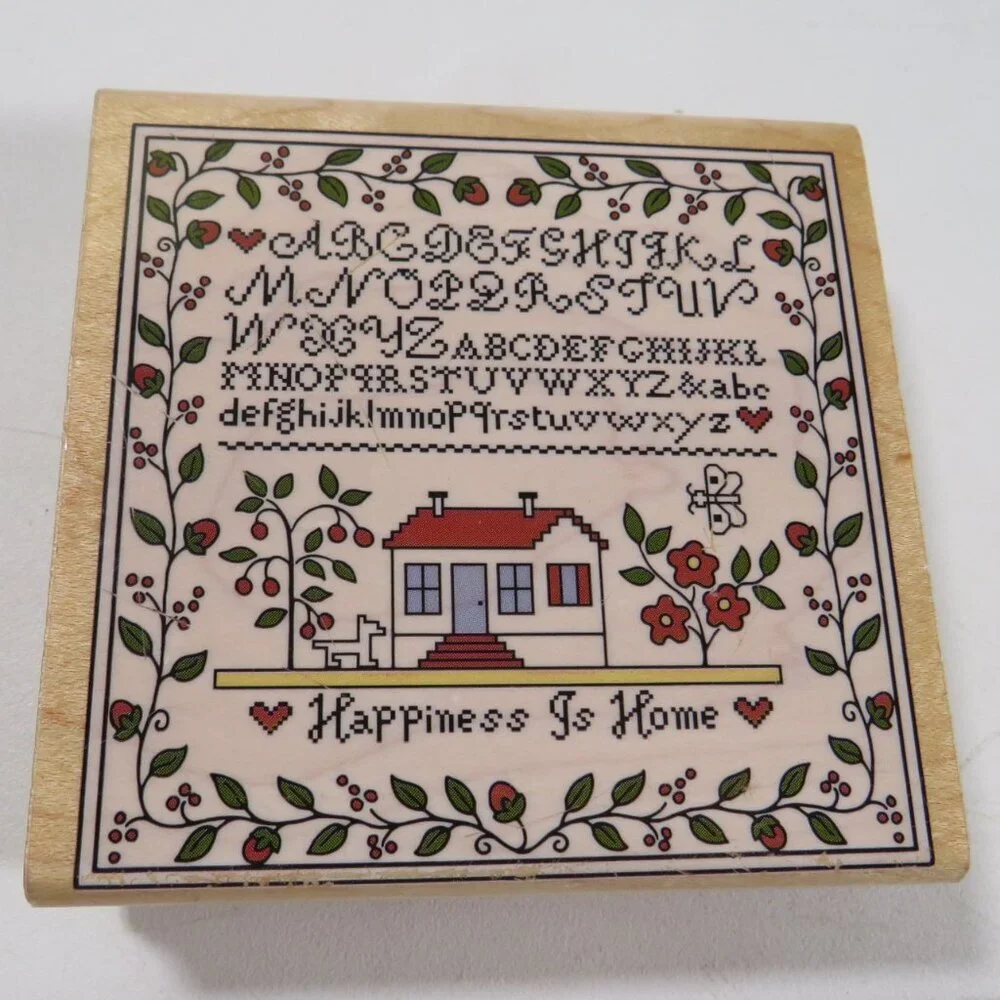 Rubber Stamps Wood Mounted (Sampler 
